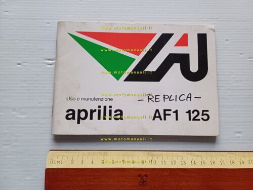 Aprilia AF1 125 manuale uso manutenzione originale italiano