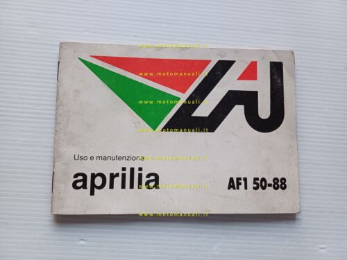 Aprilia AF1 50 1988 manuale uso manutenzione libretto originale