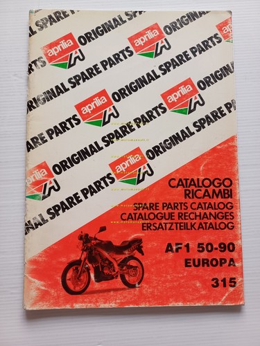 Aprilia AF1 50 Europa 1990 catalogo ricambi TELAIO originale part …