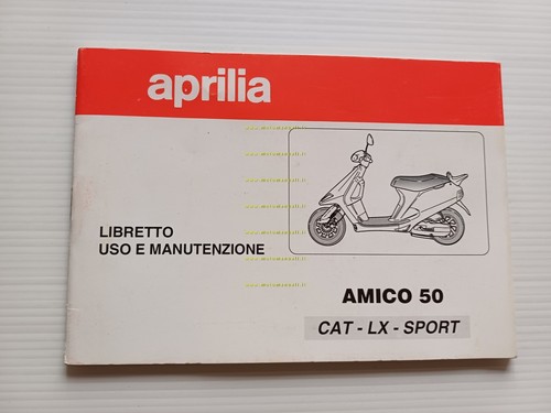 Aprilia Amico 50 CAT - LX - SPORT manuale uso …