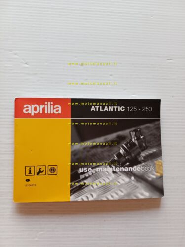 Aprilia Atlantic scooter 125 - 250 2004 manuale uso manutenzione …