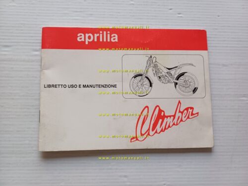 Aprilia Climber Trial manuale uso manutenzione libretto ITALIANO originale