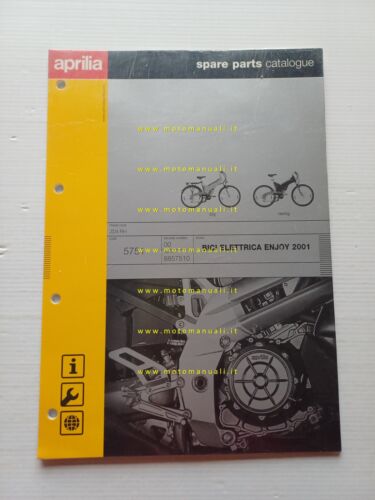 Aprilia Enjoy Bici Elettrica 2001 catalogo ricambi TELAIO originale vers.00