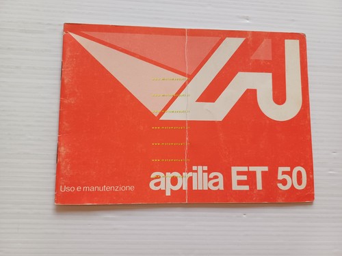Aprilia ET 50 1a serie manuale uso manutenzione libretto italiano …