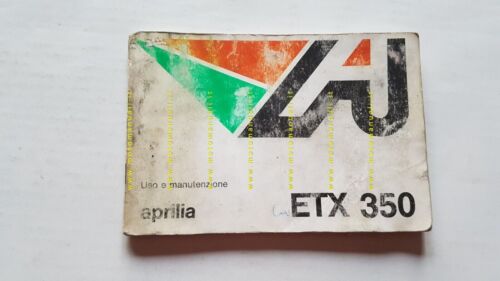 Aprilia ETX 350 1986 manuale uso manutenzione libretto originale owner's …