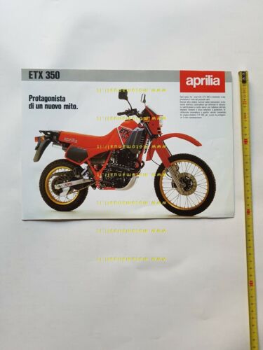 Aprilia ETX 350 Enduro 1985 depliant originale italiano