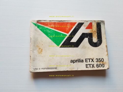 Aprilia ETX 600 - 350 manuale uso manutenzione libretto originale