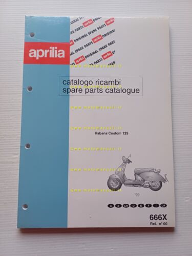 Aprilia Habana 125 Custom 1999 catalogo ricambi TELAIO originale vers. …