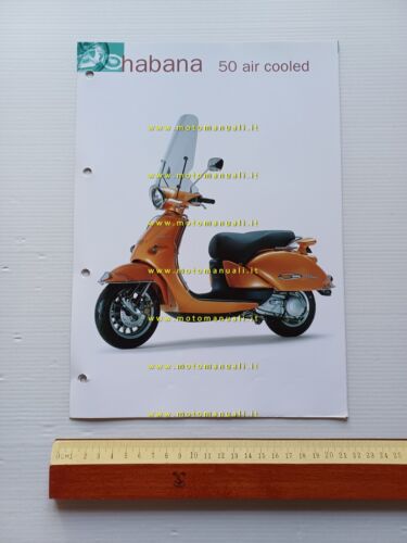 Aprilia Habana 50 air cooled 2000 catalogo accessori dedicati originale