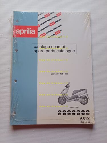 Aprilia Leonardo 125-150 1999-2001 catalogo ricambi TELAIO originale vers. 02