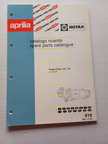 Aprilia Leonardo catalogo ricambi MOTORE Rotax 120-154 originale