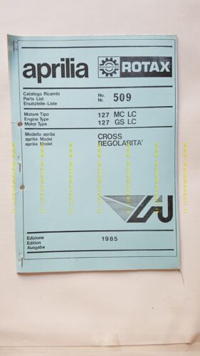 Aprilia MC GS 125 1985 catalogo ricambi MOTORE 127 engine …