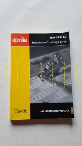 Aprilia Mini RX 50 2003 manuale uso manutenzione originale owner's …
