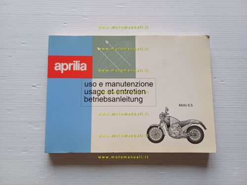 Aprilia Mot 650 1995 manuale uso manutenzione libretto istruzioni ORIGINALE