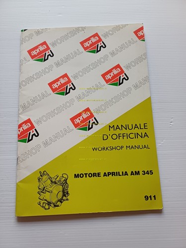 Aprilia Motore AM 345 50 manuale officina Italiano Inglese originale