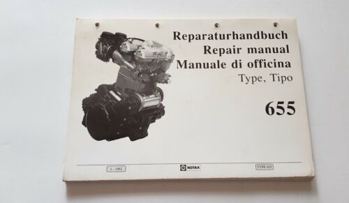 Aprilia motore Rotax 655 1992 manuale officina originale workshop manual