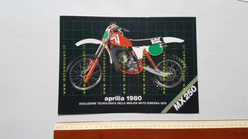 Aprilia MX 250 CROSS 1980 depliant originale moto brochure prospekt