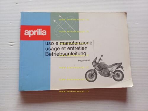 Aprilia Pegaso 650 1996 manuale uso manutenzione italiano ORIGINALE