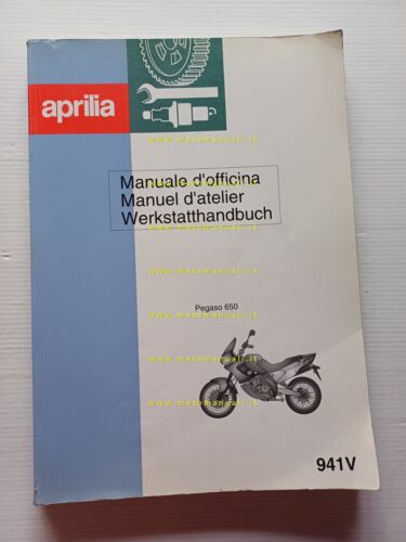 Aprilia Pegaso 650 1997 manuale officina TELAIO italiano ORIGINALE