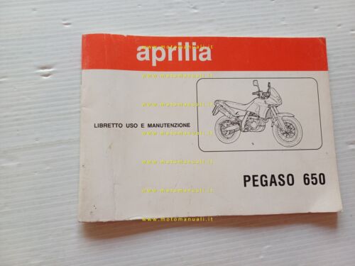 Aprilia Pegaso 650 manuale uso manutenzione italiano ORIGINALE