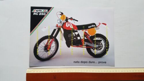 Aprilia RC 250 Regolarit Enduro 1979 depliant originale brochure moto