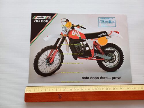 Aprilia RC 250 Regolarità Enduro 1979 depliant italiano originale