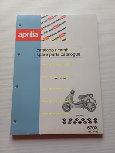 Aprilia SR 125-150 1999-2000 catalogo ricambi TELAIO originale vers. 02