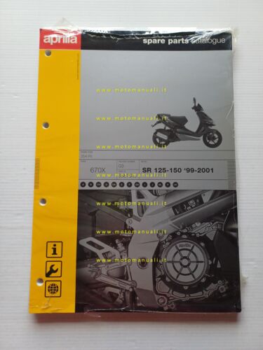 Aprilia SR 125-150 1999-2001 catalogo ricambi TELAIO originale vers.03