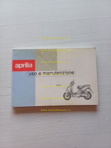 Aprilia SR 50 2000-2002 manuale uso manutenzione ORIGINALE