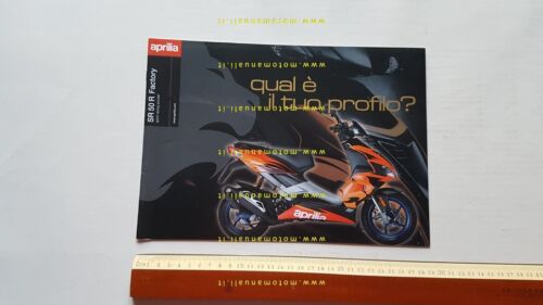 Aprilia SR 50 R Factory 2005 depliant originale italiano