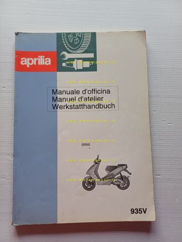 Aprilia SR 50 scooter 1997 manuale officina TELAIO italiano ORIGINALE