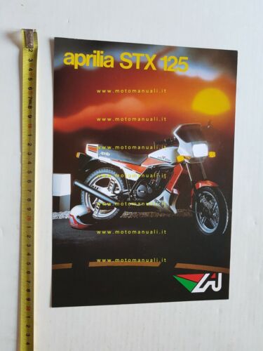 Aprilia STX 125 1984 depliant originale italiano brochure