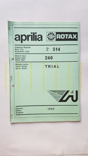 Aprilia Trial 1985 catalogo ricambi MOTORE 240 originale engine parts …