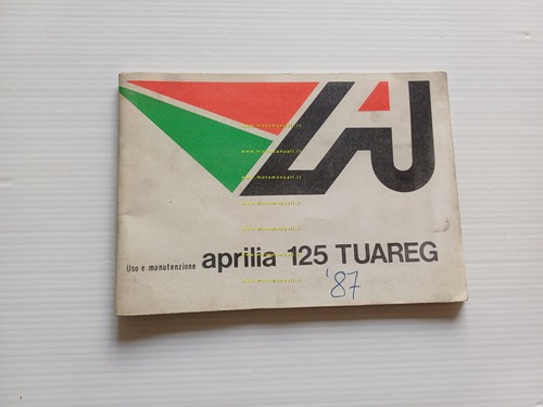 Aprilia Tuareg 125 1987 manuale uso manutenzione libretto istruzioni originale