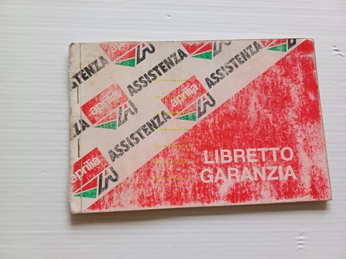 Aprilia tutti modelli anni 90 libretto tessera garanzia NUOVO originale