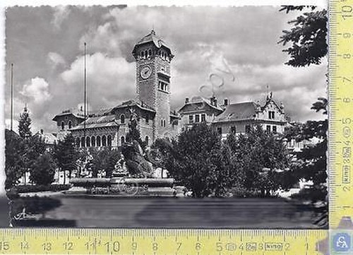 Asiago - Palazzo Municipale e Giardini Pubblici- 1955