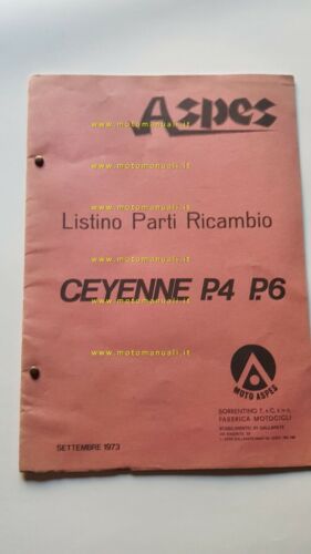 Aspes Ceyenne P.4 - P.6 50 catalogo ricambi moto originale …