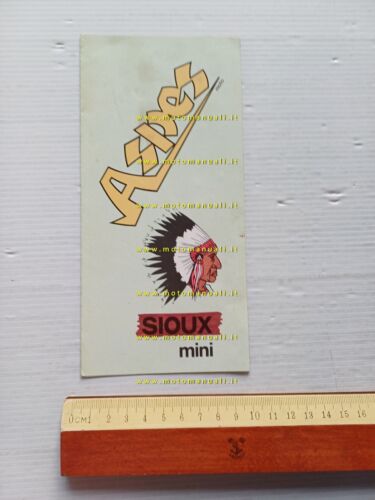 ASPES Mini Sioux 50 1973 ciclomotore depliant originale