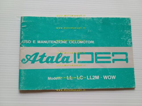 Atala Idea 50 motore Rizzato 1988 manuale uso manutenzione libretto …