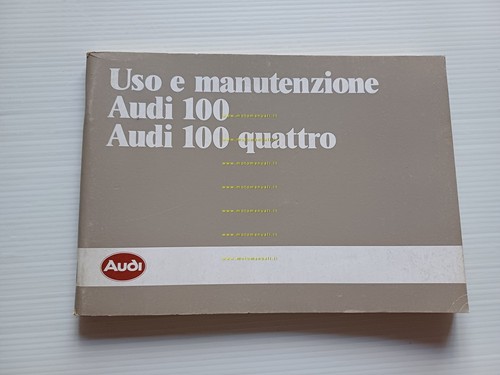 Audi 100 - 100 Quattro 1985 manuale uso manutenzione libretto …