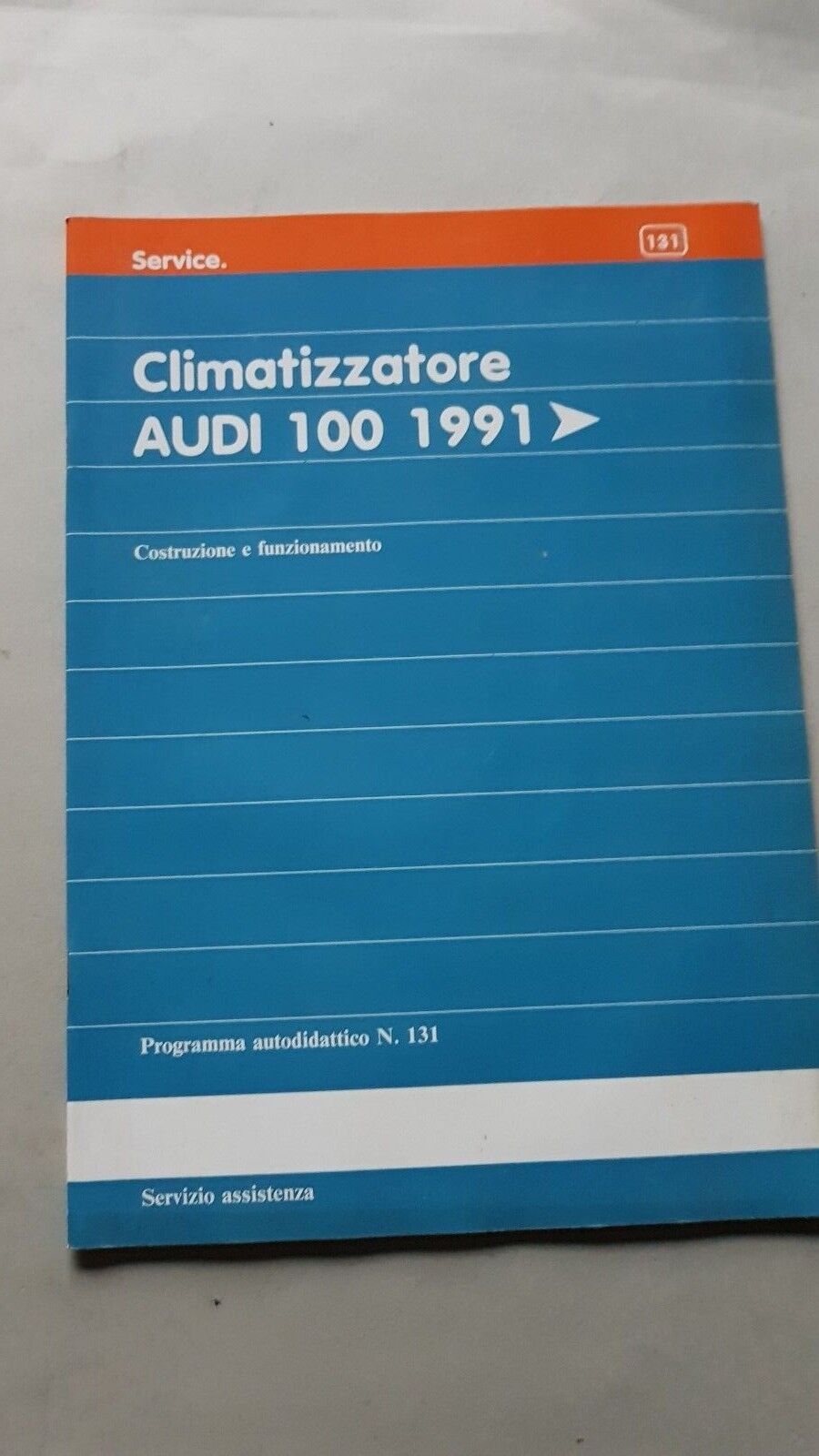 Audi 1991 climatizzatore manuale opuscolo descrizione per officine ITALIANO