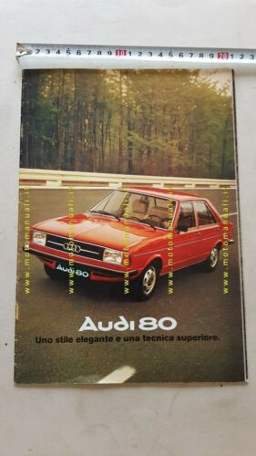 Audi 80 1974 depliant auto epoca originale brochure