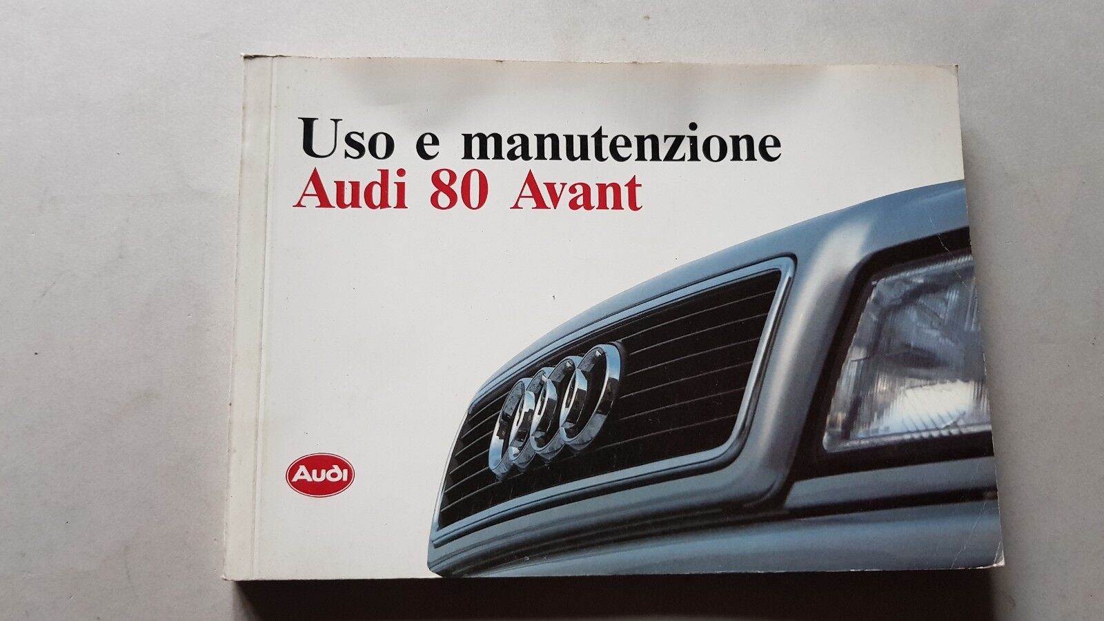 Audi 80 Avant 1992 manuale uso libretto originale auto italiano