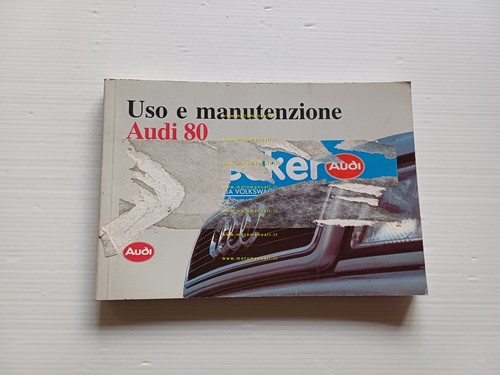 Audi 80 modelli 1991 manuale uso manutenzione libretto italiano originale