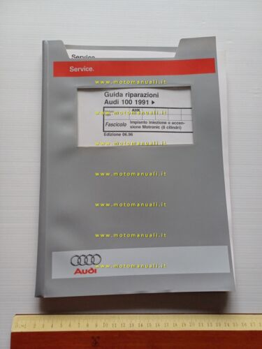 AUDI manuale officina accensione iniezione Motronic motore 8 cilindri 1996