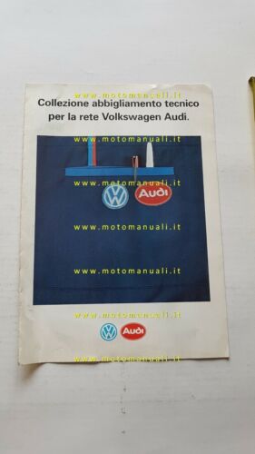 AUDI Volkswagen abbigliamento tecnico per officine depliant originale brochure