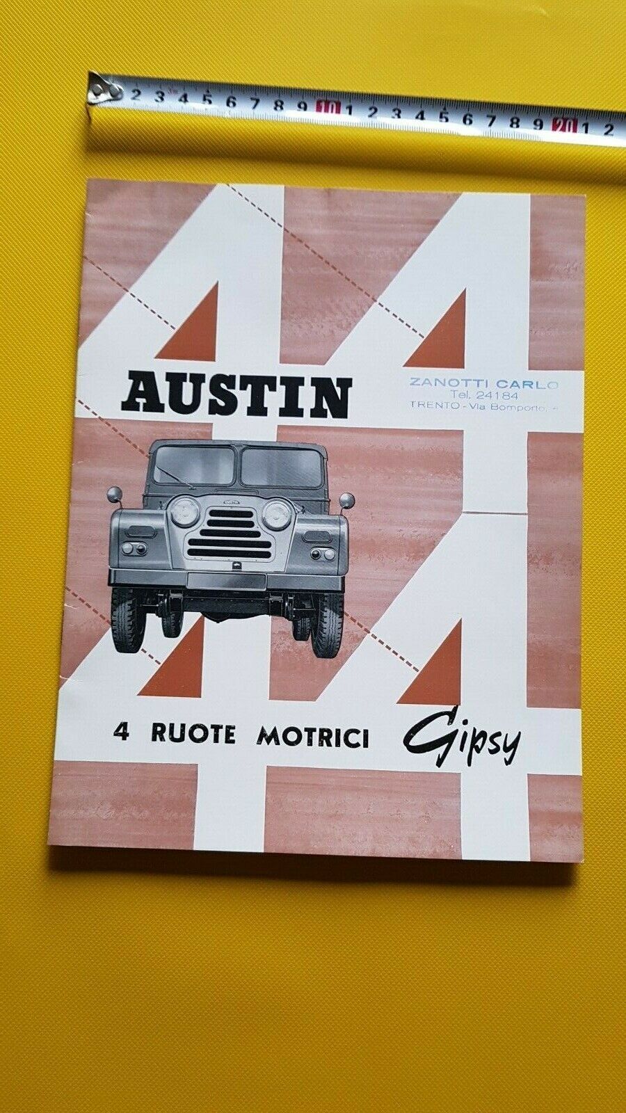 Austin Gipsy 4WD 1961 depliant originale ITALIANO brochure