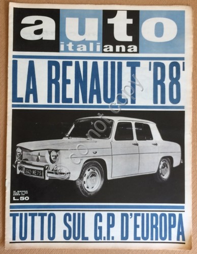 Auto Italiana - 1962 n° 22 - Renault R8 - …