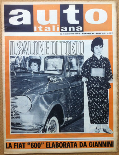 Auto Italiana - 1962 n 47 - Salone Tokyo - …