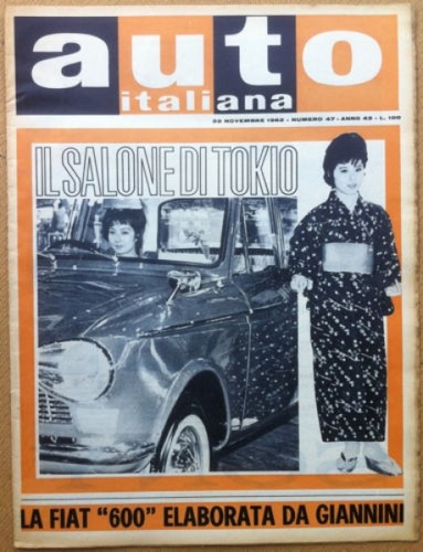 Auto Italiana - 1962 n° 47 - Salone Tokyo - …